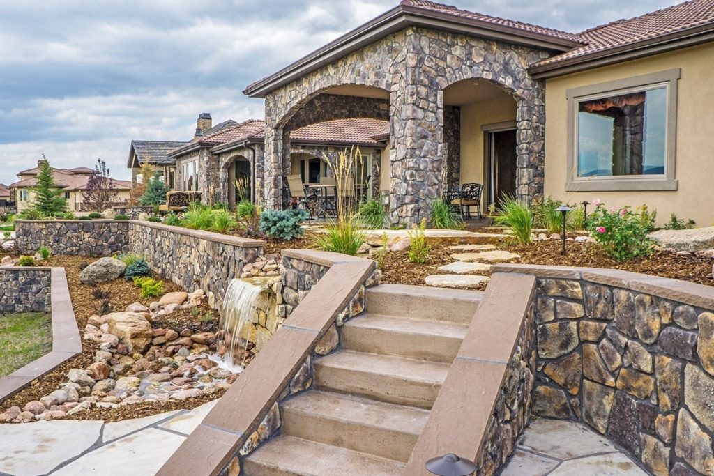 Stone Sitting Wall construction services